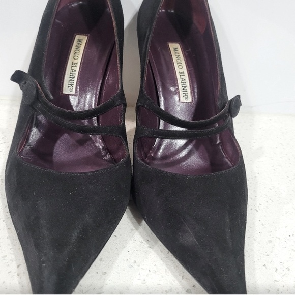 Manolo Blahnik Shoes - Manolo blahnik suede black,  size 40